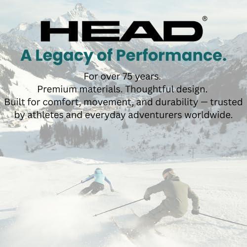imageHEAD Mens Martin Full Zip Midlayer Power Stretch QuickDry Performance Regular FitRed Black