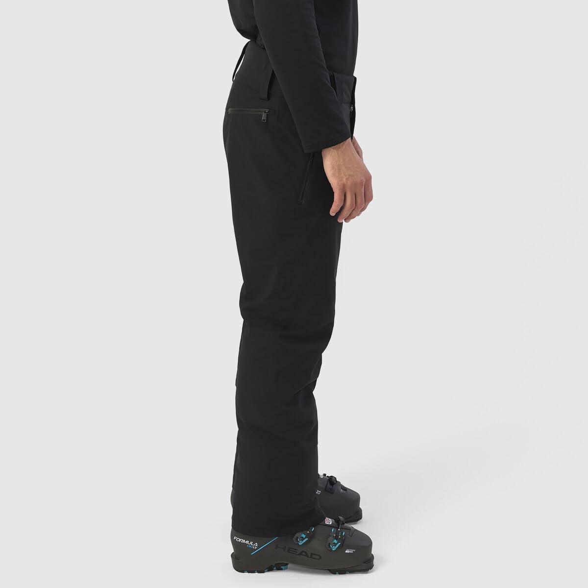 imageHEAD Mens Performance Summit Pant Insulated Ski Pant Waterproof 4Way Stretch Internal Snow CuffBlack
