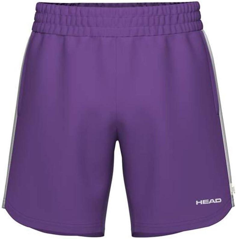 imageHEAD Mens Power Performance Shorts 4Way Stretch Woven Athletic Shorts with Breathable Mesh PanelsPurpleWhite