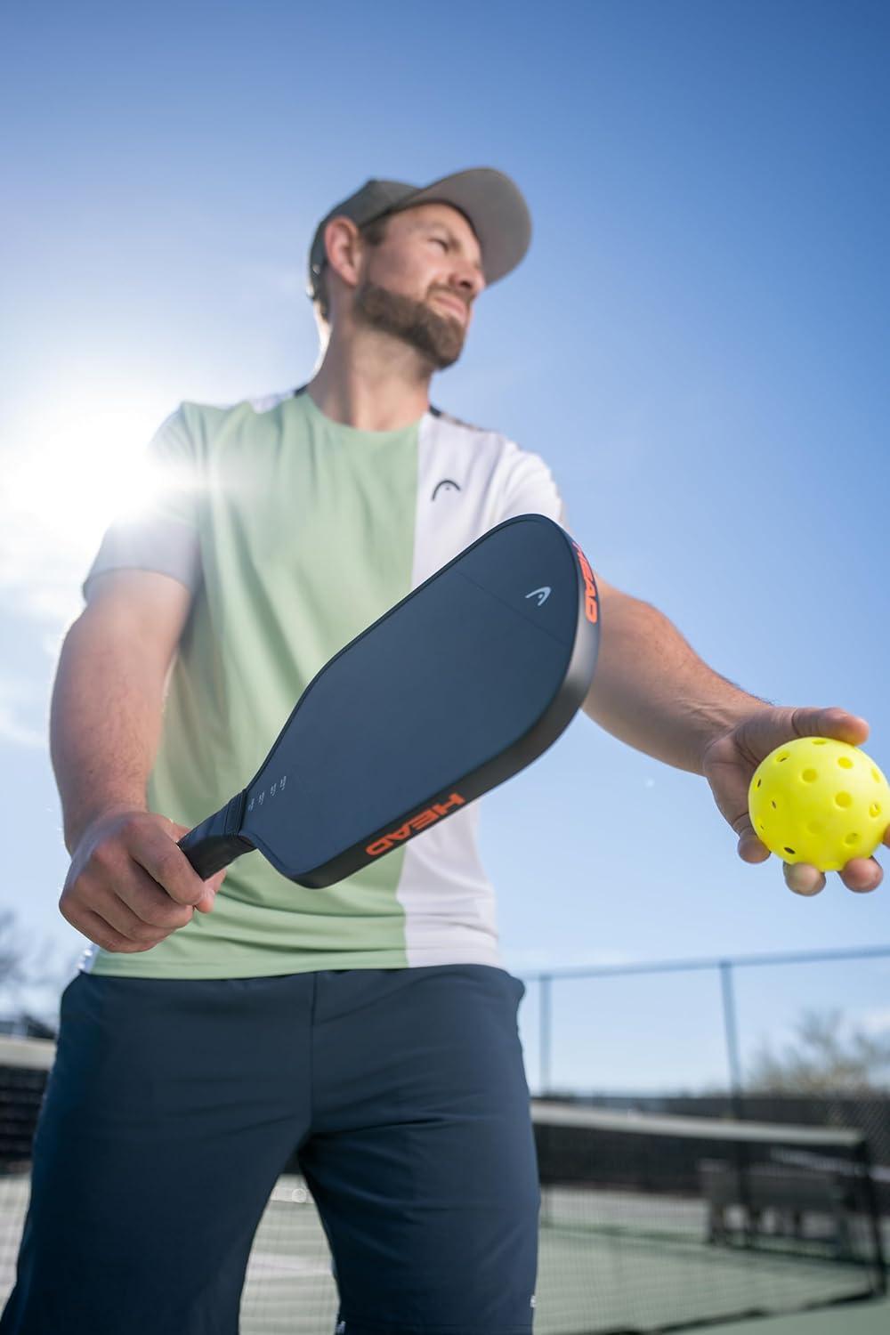 imageHEAD Radical Nite 2024 Pickleball Paddle SpinFusion Surface for Maximum Spin Thermoformed Power Core 8S Resin Shock Absorption Balanced Control Paddle for All Skill Levels