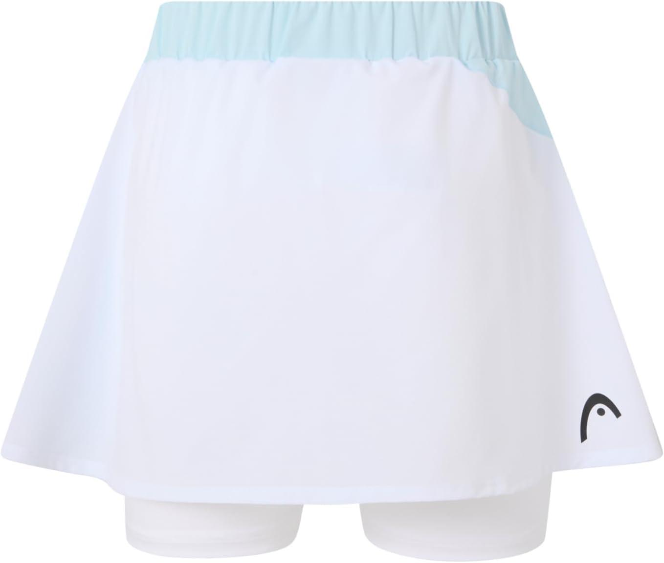 imageHEAD Womens Dynamic Performance Skort MoistureWicking Stretch Athletic Skirt with Builtin Shorts amp HighWaist ComfortLight Blue White