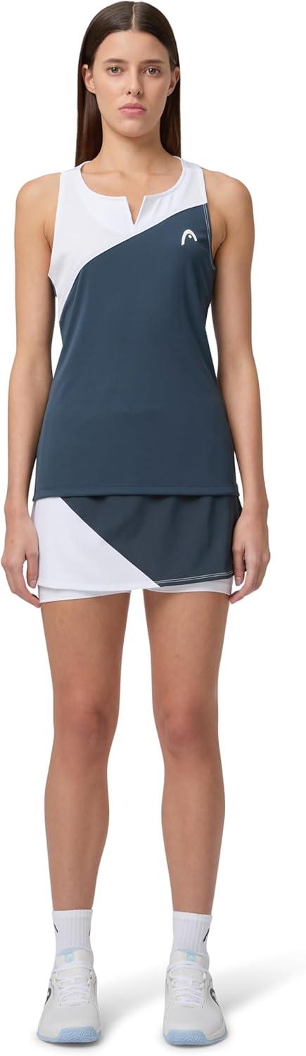 imageHEAD Womens Dynamic Performance Skort MoistureWicking Stretch Athletic Skirt with Builtin Shorts amp HighWaist ComfortNavy White
