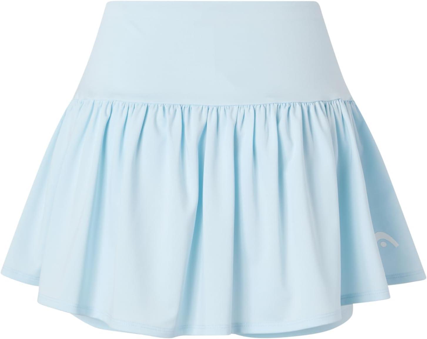imageHEAD Womens Move Performance Skort MoistureWicking Stretch Athletic Skirt with Builtin Shorts amp HighWaist FitLight Blue White