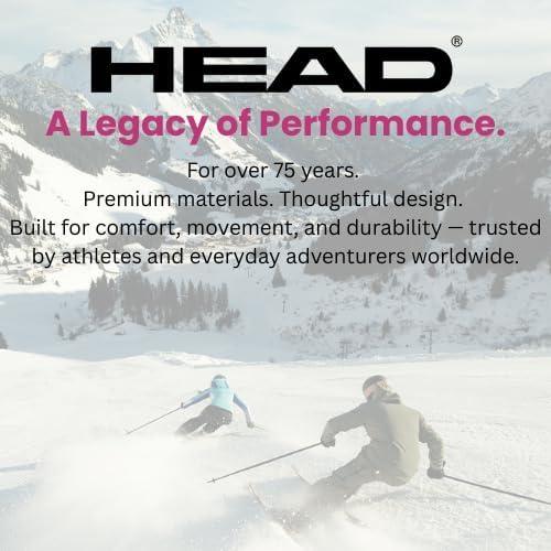 imageHEAD Womens Performance Jet Pant Softshell Ski Pant 4Way Stretch High Waist Slim Fit Snow GaitersDark Pink