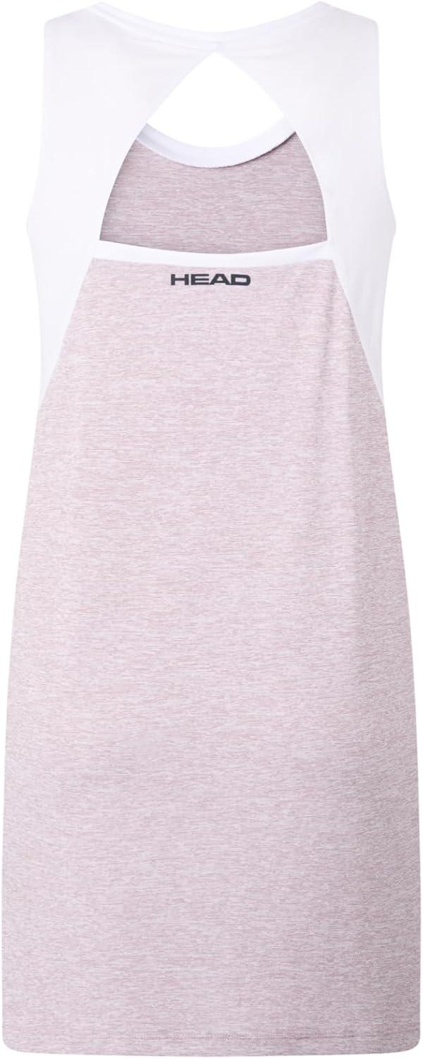 imageHEAD Womens Play Tech Dress Moisture Wicking Performance Tennis Dress with Builtin ShortsDusty Lilac