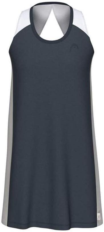 imageHEAD Womens Play Tech Dress Moisture Wicking Performance Tennis Dress with Builtin ShortsNavy