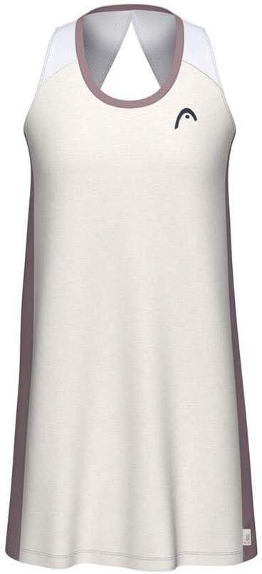 imageHEAD Womens Play Tech Dress Moisture Wicking Performance Tennis Dress with Builtin ShortsWhite