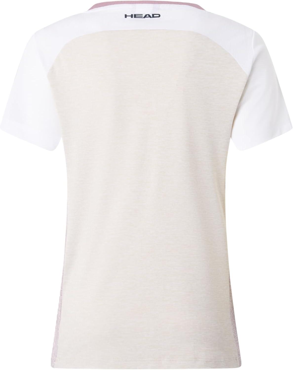 imageHEAD Womens Play Tech TShirt Sporty Performance Tennis Top with Breathable Mesh PanelsWhite
