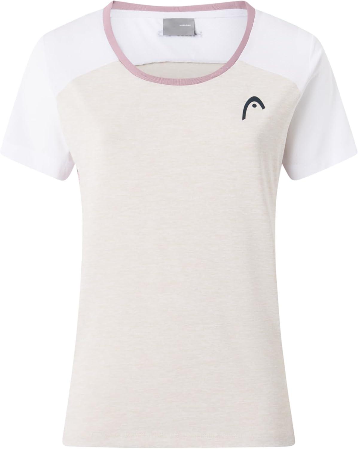 imageHEAD Womens Play Tech TShirt Sporty Performance Tennis Top with Breathable Mesh PanelsWhite
