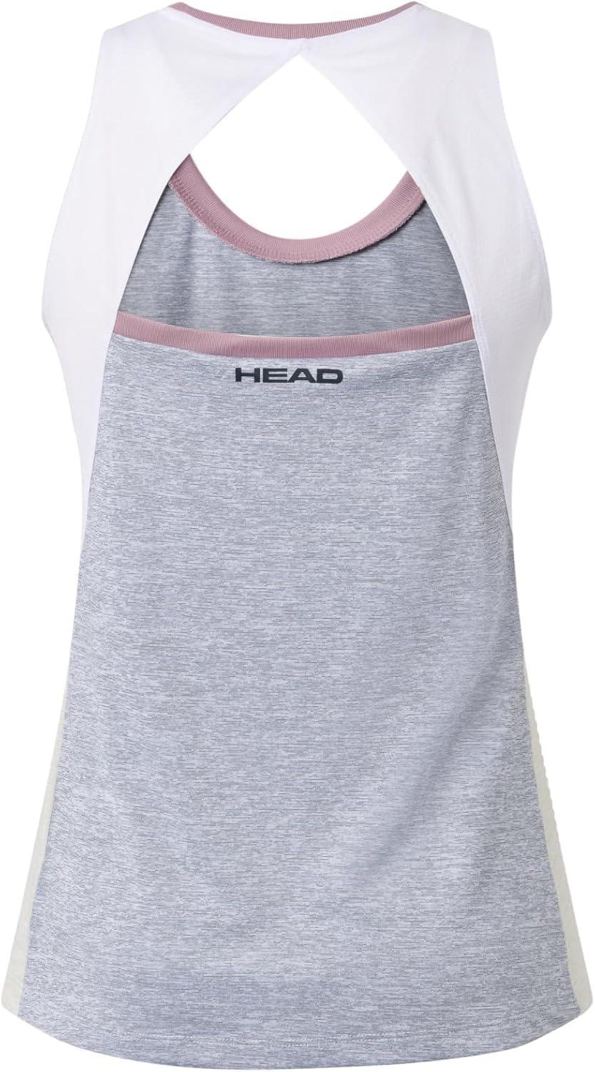 imageHEAD Womens Play Tech Tank Top Sporty Performance Tennis Tank with Breathable Mesh PanelsSlate