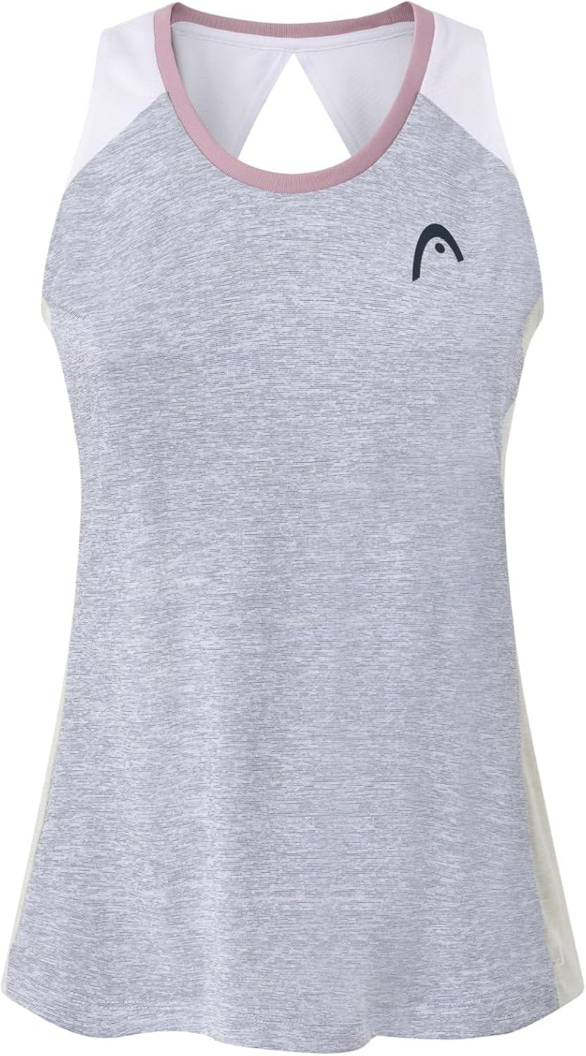 imageHEAD Womens Play Tech Tank Top Sporty Performance Tennis Tank with Breathable Mesh PanelsSlate