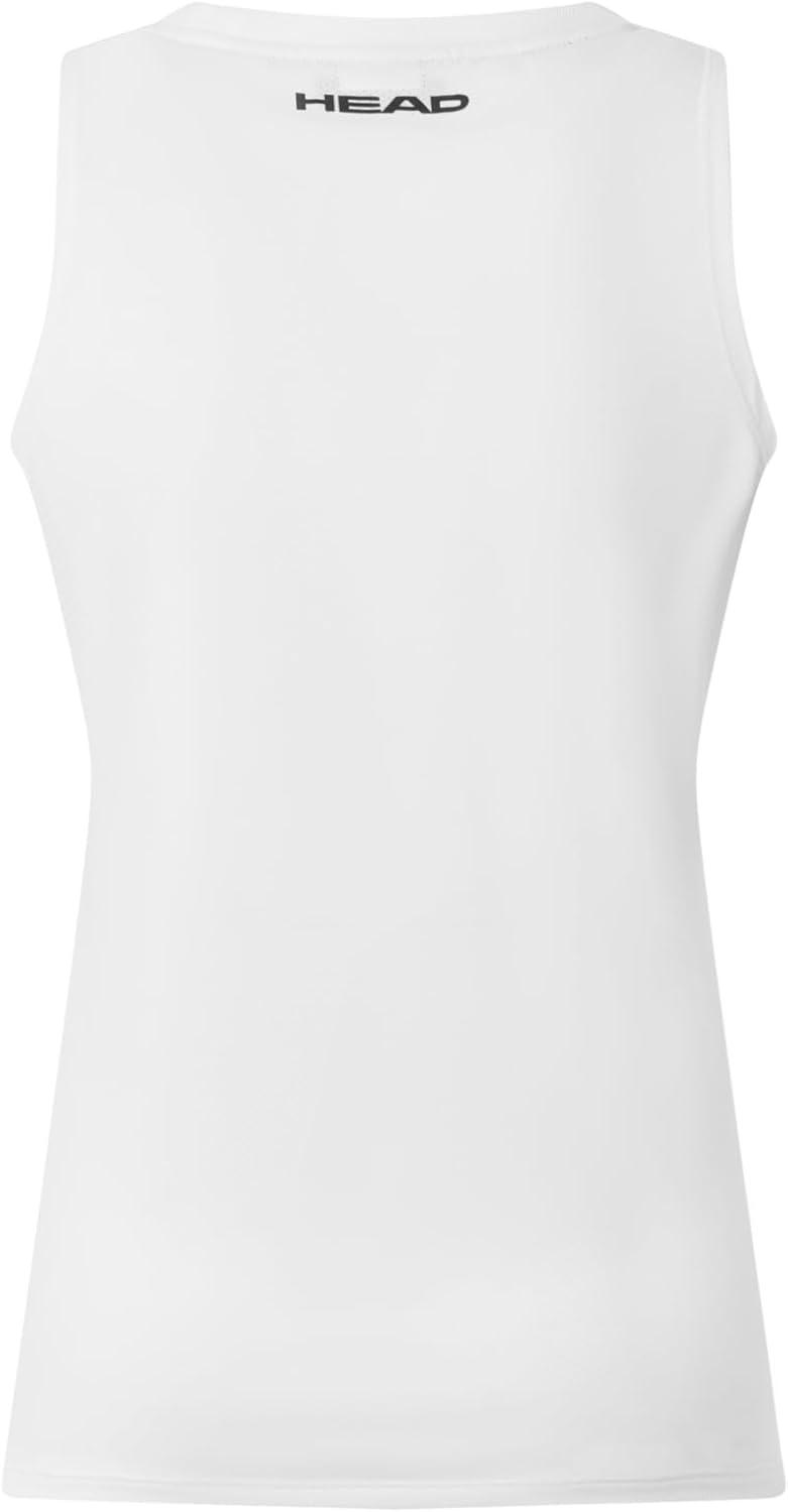 imageHEAD Womens Pro Sleeveless Performance Tank Top Moisture Wicking Tennis Training Top with Breathable Body MappingWhite