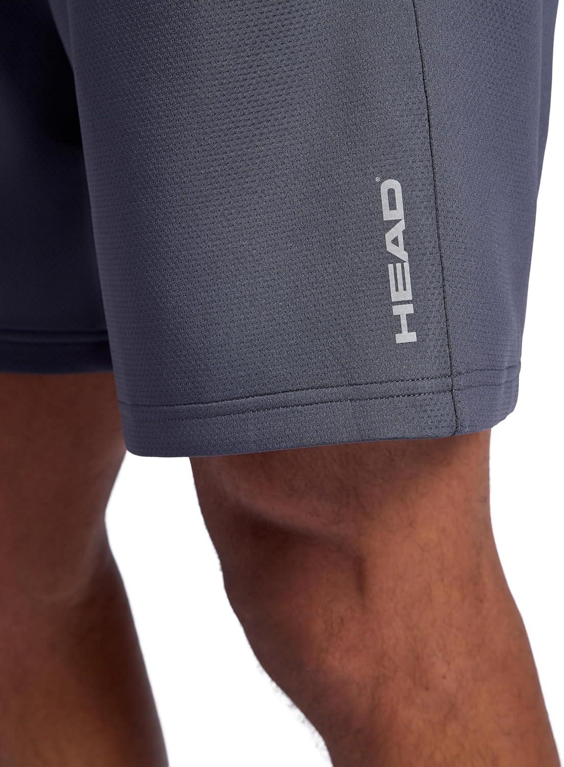 imageHead Mens Deuce Short Standard Fit 7 Inseam Breathable Mesh FabricCool Grey