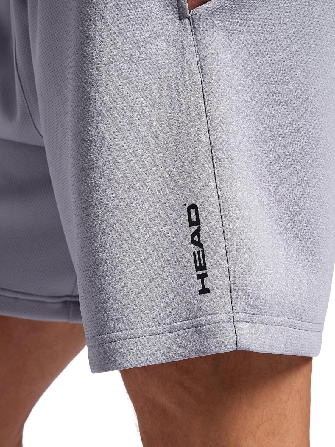 imageHead Mens Deuce Short Standard Fit 7 Inseam Breathable Mesh FabricSleet