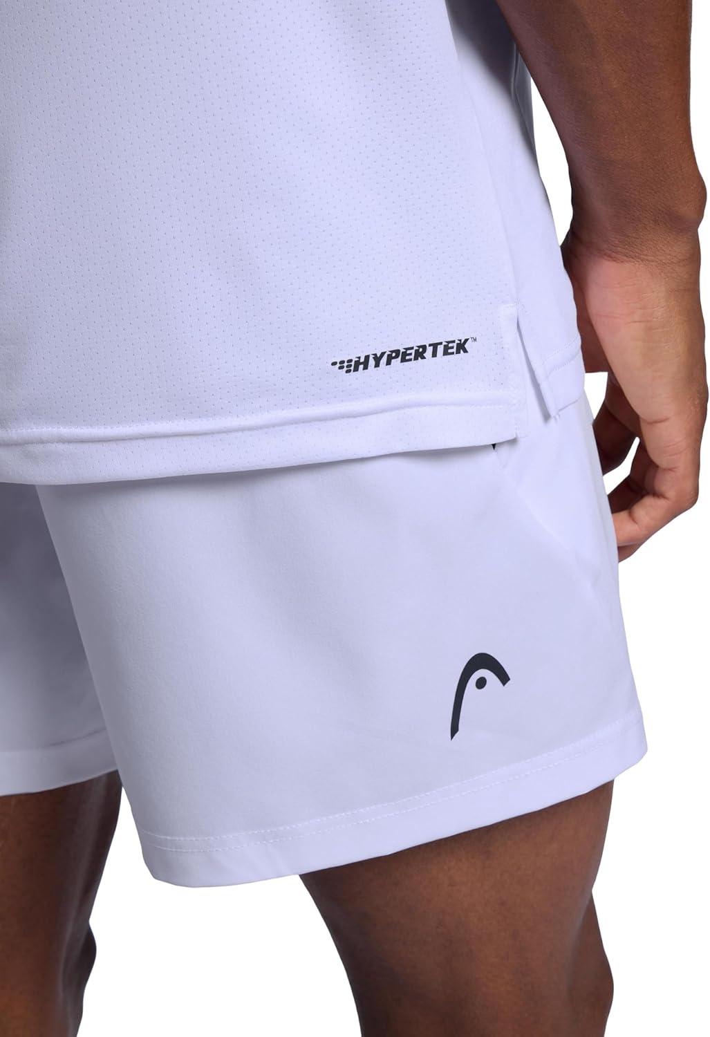 imageHead Mens Doubles Hypertek Performance Scoopneck Tanktop Relaxed Fit MoistureWicking Cool Touch MaterialStark White