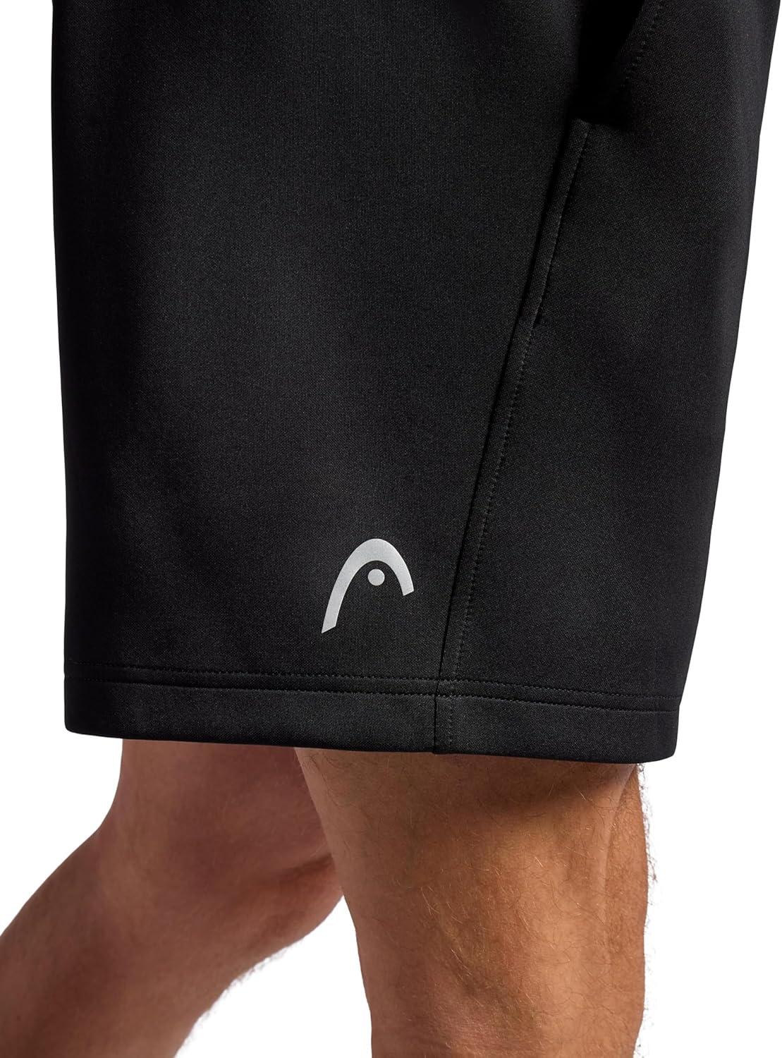 imageHead Mens Elevate Essence Short Standard Fit 7 Inseam Stretch Midweight Micro Pique Scuba MaterialBlack