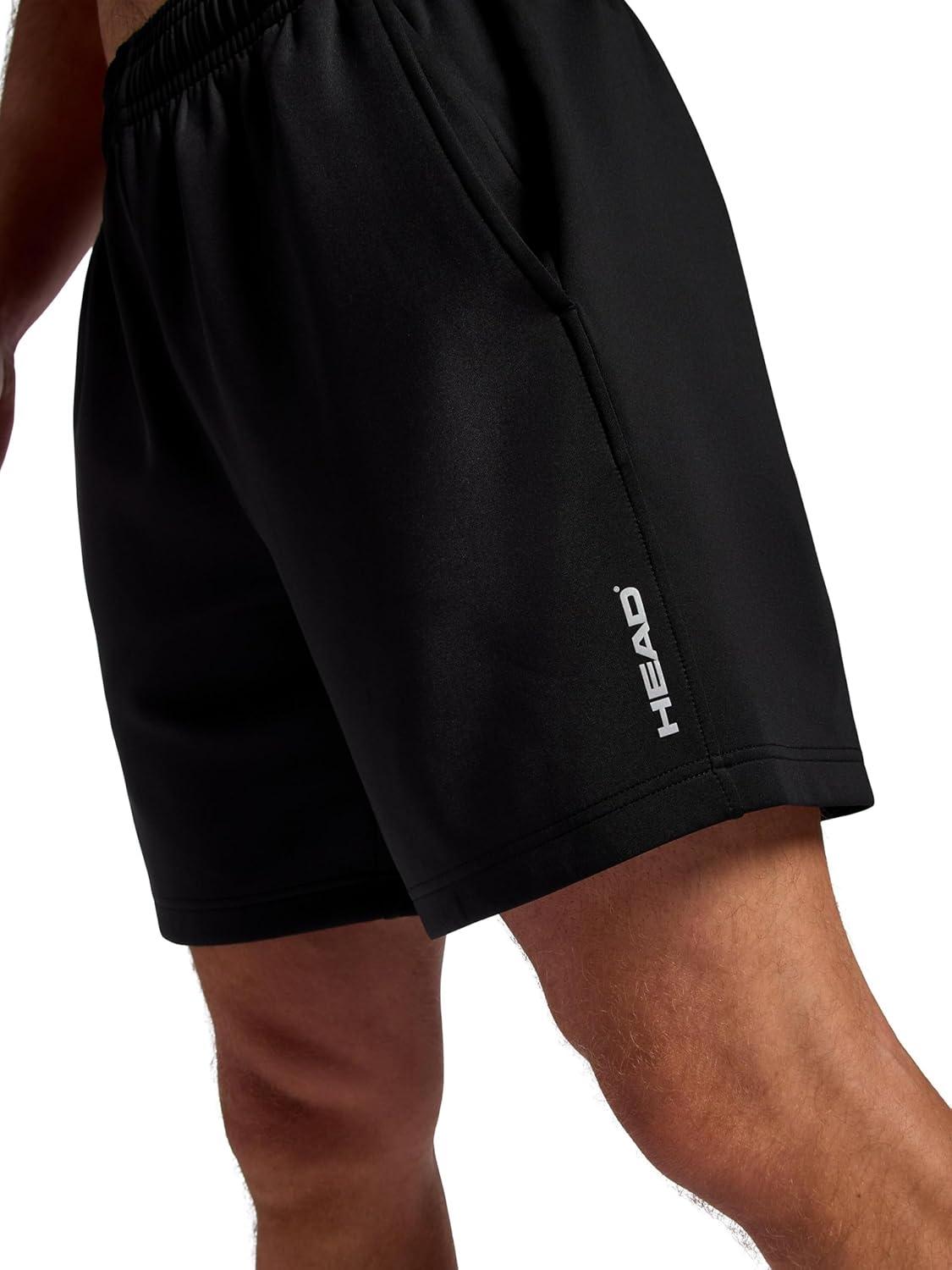 imageHead Mens Elevate Essence Short Standard Fit 7 Inseam Stretch Midweight Micro Pique Scuba MaterialBlack
