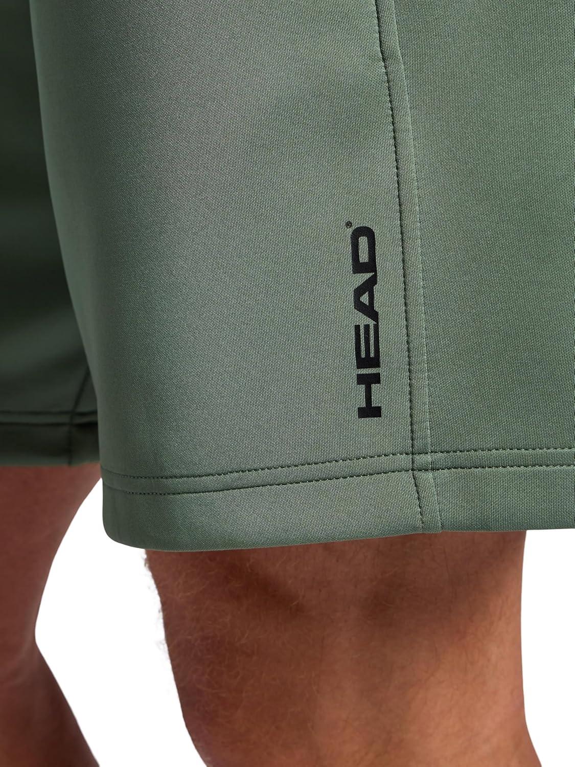 imageHead Mens Elevate Essence Short Standard Fit 7 Inseam Stretch Midweight Micro Pique Scuba MaterialDuck Green