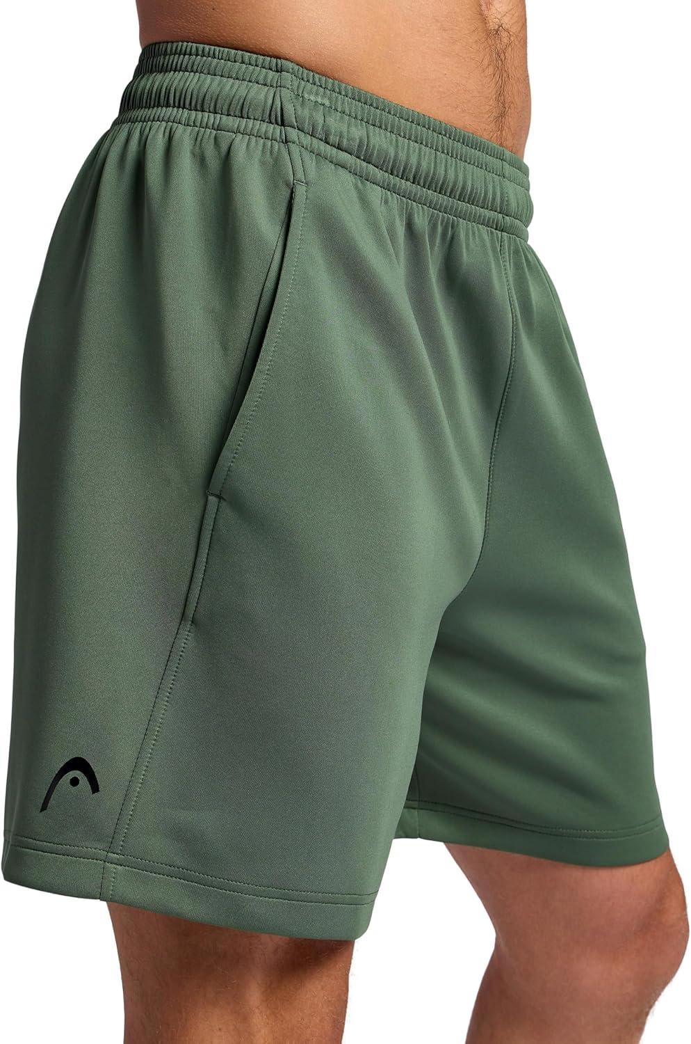 imageHead Mens Elevate Essence Short Standard Fit 7 Inseam Stretch Midweight Micro Pique Scuba MaterialDuck Green