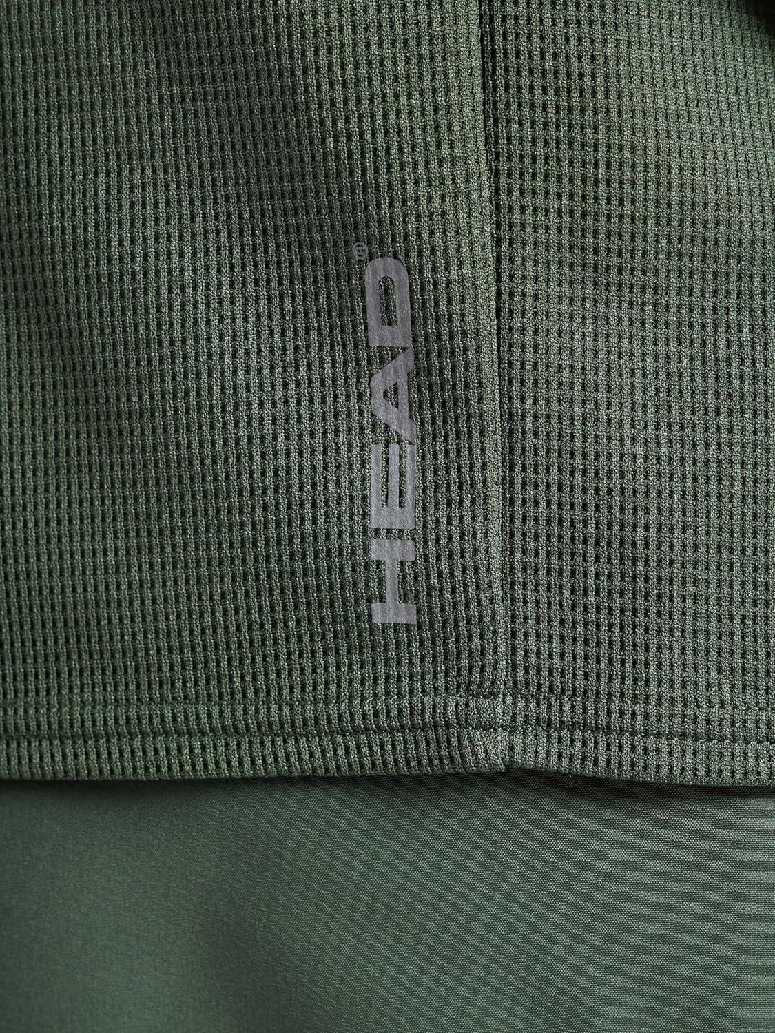 imageHead Mens Elite Flex Short Sleeve Waffle Tech Crewneck TShirt Relaxed Fit Midweight MaterialDuck Green