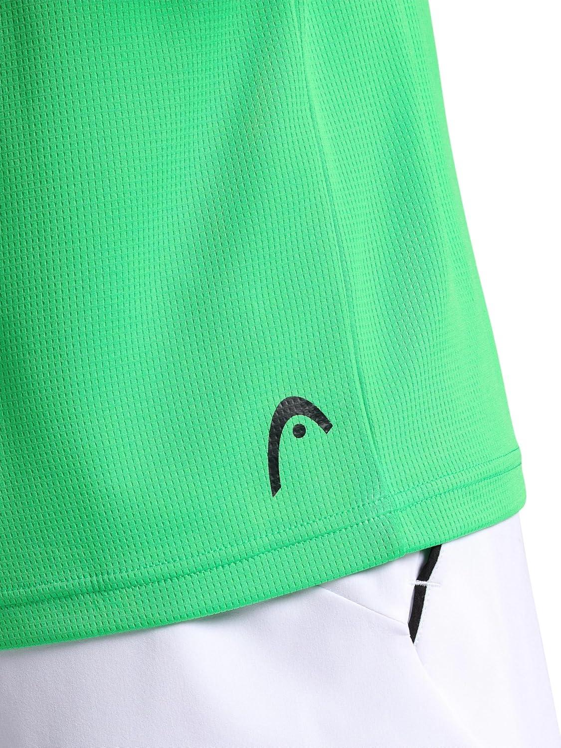 imageHead Mens Flex Raglan Crewneck TShirt Standard Fit Lightweight and Breathable Grid MeshAndean Toucan Green