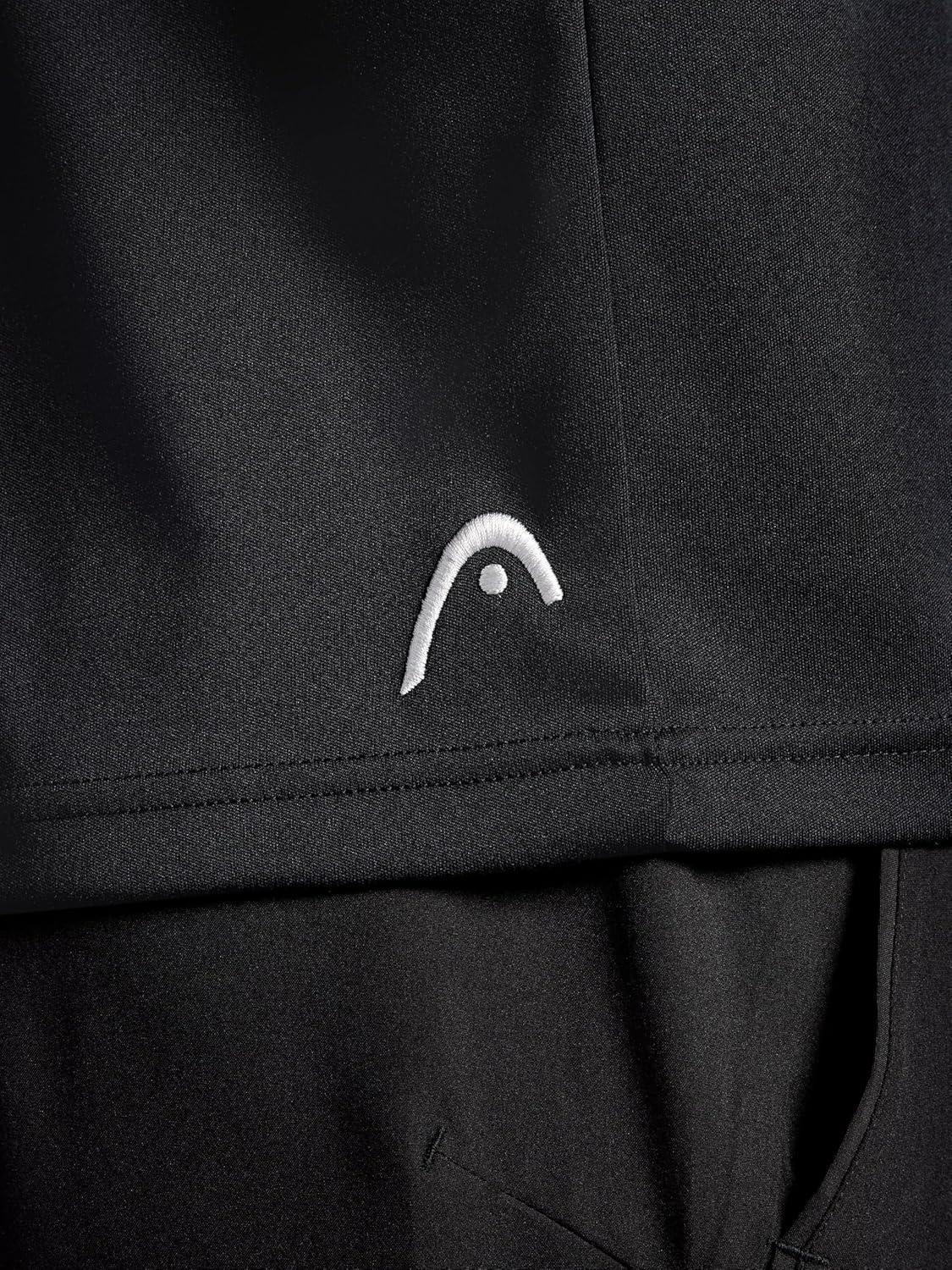 imageHead Mens Match Polo Shirt Standard Fit Stretch Midweight MaterialBlack