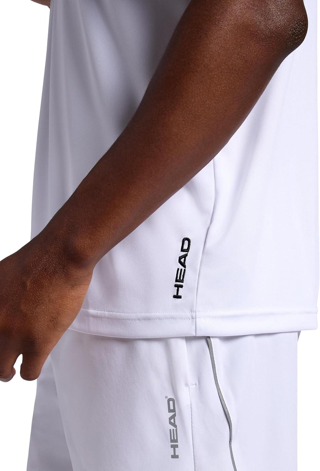 imageHead Mens Match Polo Shirt Standard Fit Stretch Midweight MaterialStark White