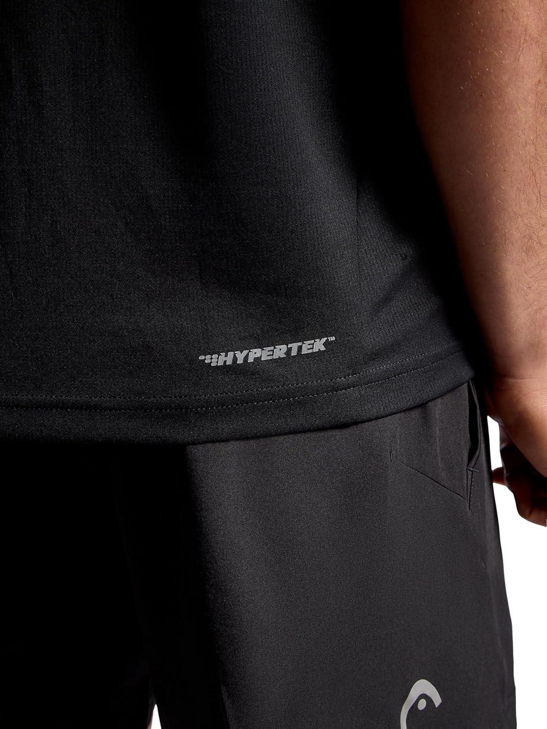 imageHead Mens Spin Serve Hypertek Scoopneck Tanktop Standard Fit Lightweight and BreathableBlack