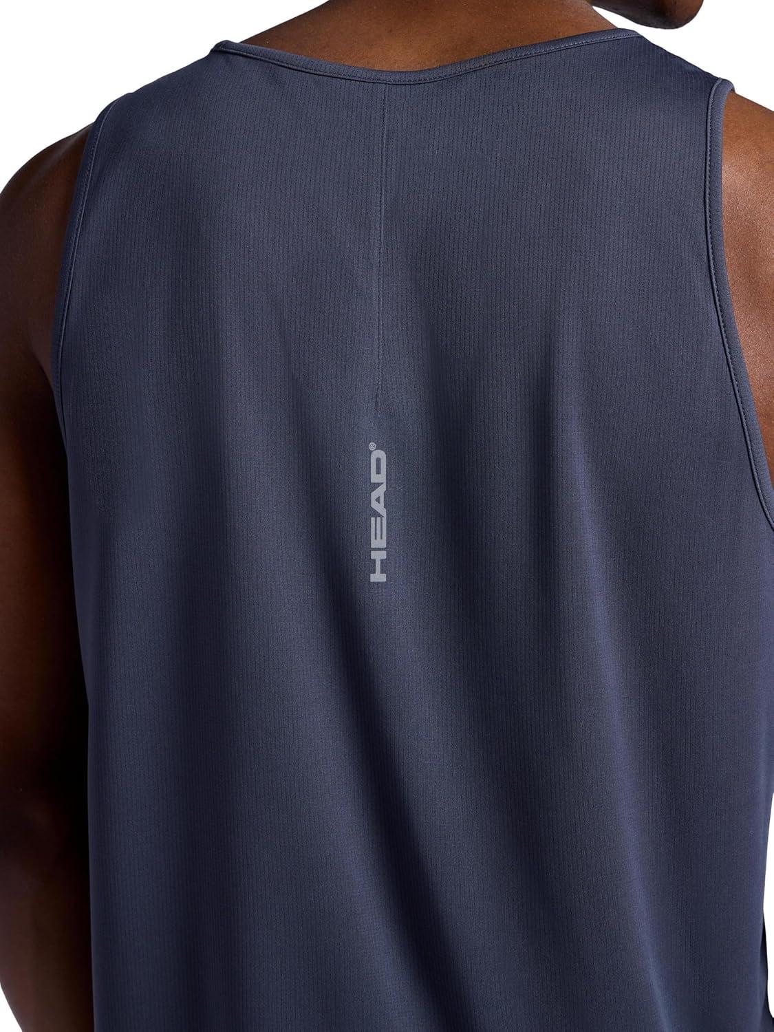 imageHead Mens Spin Serve Hypertek Scoopneck Tanktop Standard Fit Lightweight and BreathableCool Grey
