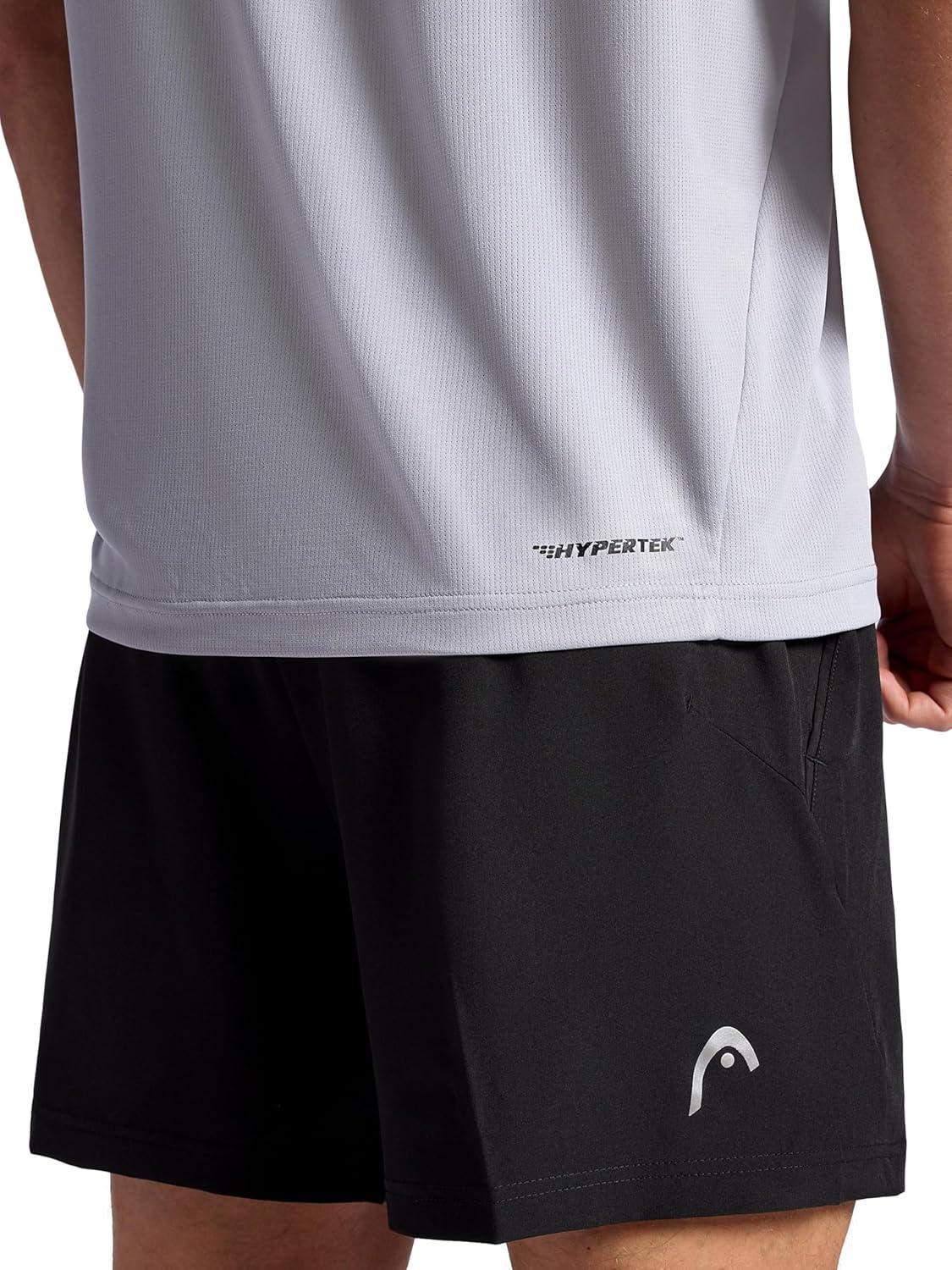 imageHead Mens Spin Serve Hypertek Scoopneck Tanktop Standard Fit Lightweight and BreathableSleet