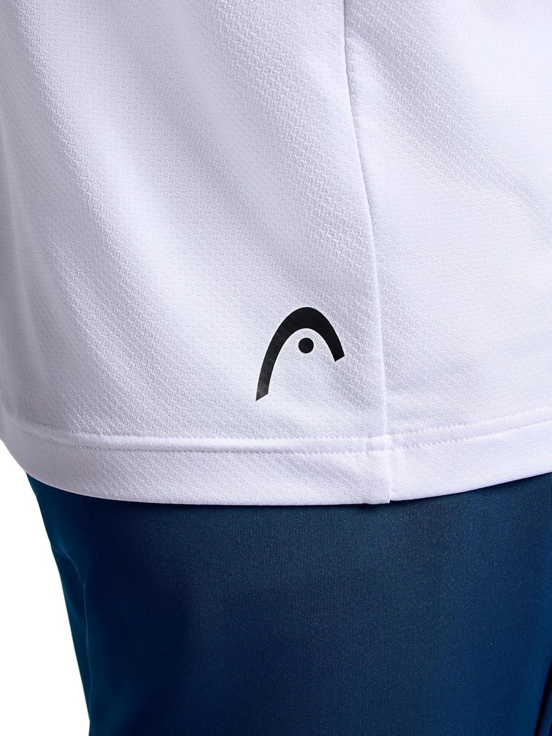 imageHead Mens Top Fit Short Sleeve Crewneck TShirt Standard Fit Stretch Lightweight MaterialStark White