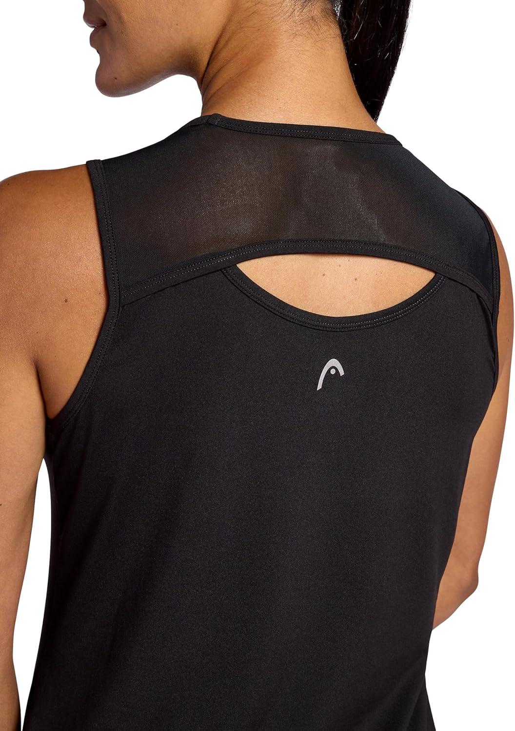 imageHead Womens Breakpoint Racerback Scoopneck Tank Top Slim Fit Stretch Lightweight MaterialBlack