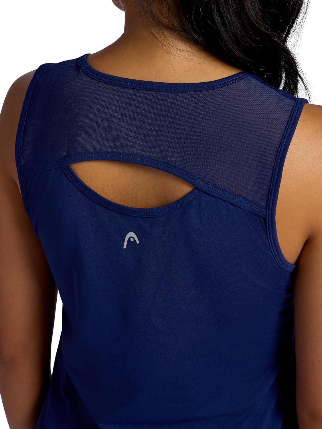 imageHead Womens Breakpoint Racerback Scoopneck Tank Top Slim Fit Stretch Lightweight MaterialMedieval Blue