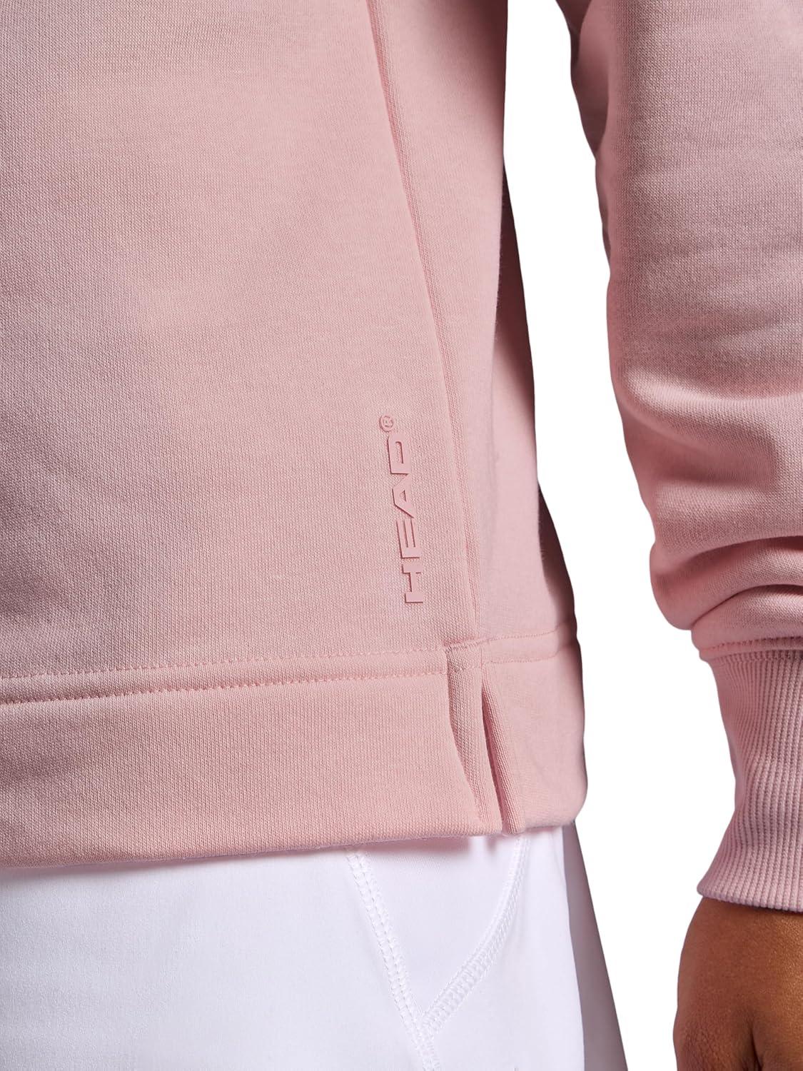 imageHead Womens Polo Crewneck Sweatshirt Relaxed Fit Heavyweight MaterialCrystal Rose