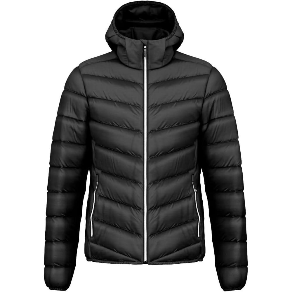 imageHEAD Mens Daxton Lightweight Down Jacket Packable Ripstop UltraLight Warmth Regular FitBlack
