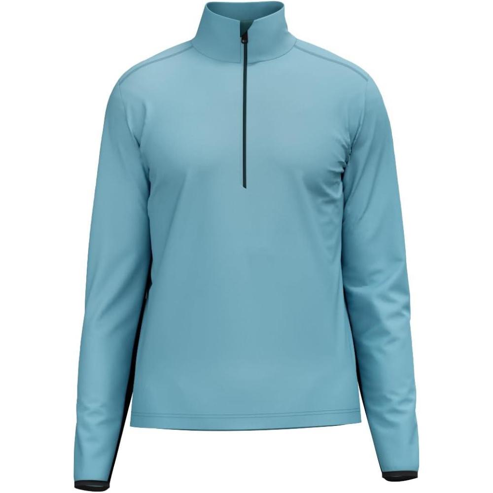 imageHEAD Mens Marty Half Zip Ski Midlayer Stretch Performance Fleece Regular Fit Aprs Ski amp OnMountain LayerSky Blue Dark Teal