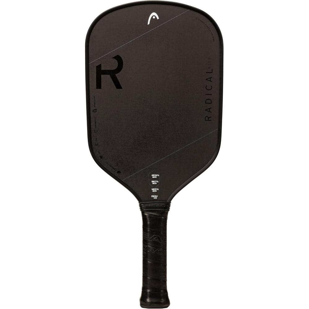 imageHEAD Radical Nite 2024 Pickleball Paddle SpinFusion Surface for Maximum Spin Thermoformed Power Core 8S Resin Shock Absorption Balanced Control Paddle for All Skill Levels