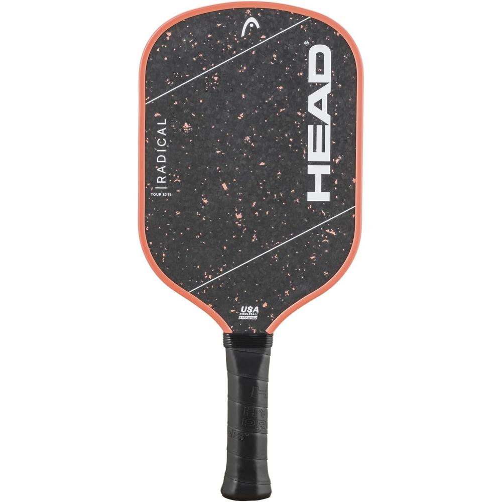 imageHEAD Radical Tour EX15 2026 Pickleball Paddle Extended Handle Carbon Surface Thermoformed Frame Power amp Control
