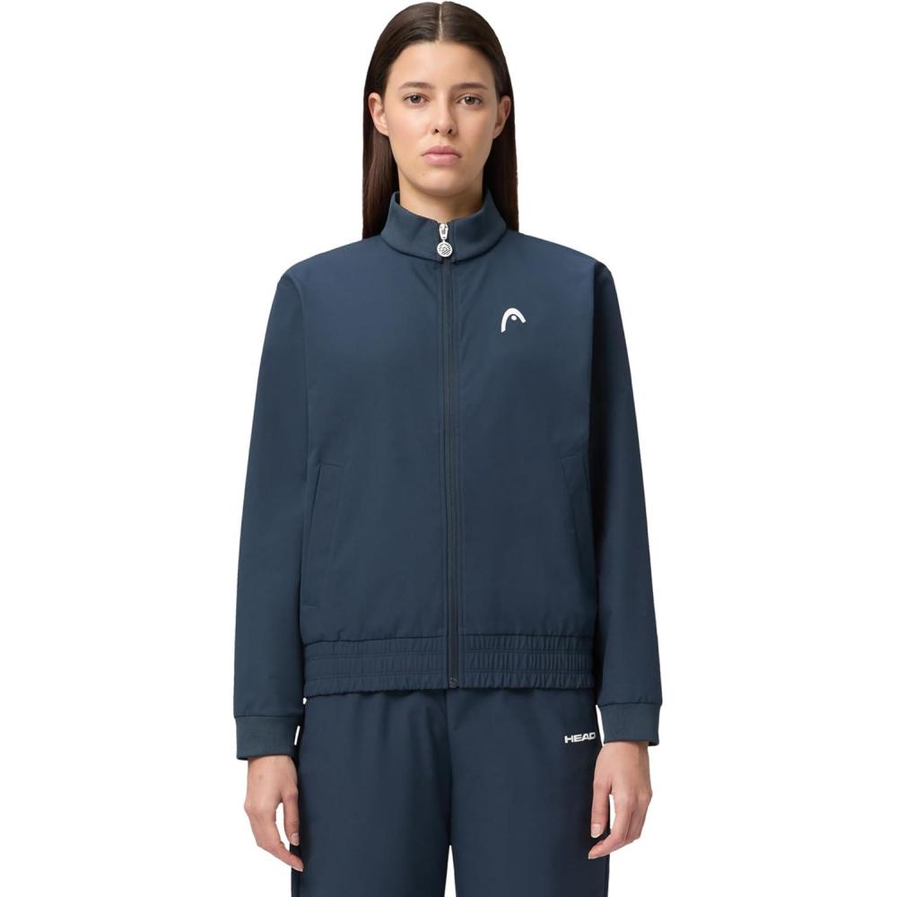 imageHEAD Womens Breaker Jacket  Lightweight Stretch Performance Zip Jacket with WaterRepellent Ripstop FabricNavy