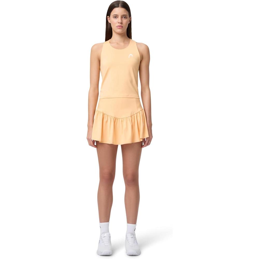 imageHEAD Womens Move Performance Skort MoistureWicking Stretch Athletic Skirt with Builtin Shorts amp HighWaist FitApricot