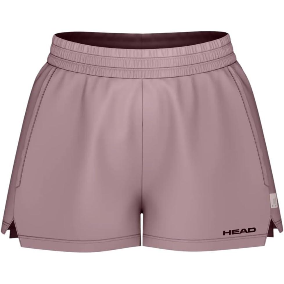 imageHEAD Womens Play Performance Athletic Shorts Moisture Wicking Stretch Tennis Shorts with PocketsDusty Lilac