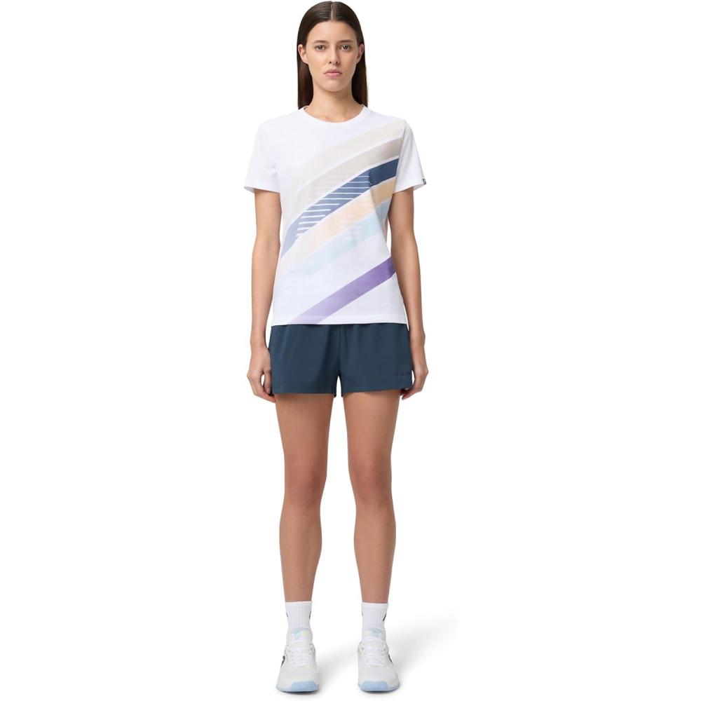 imageHEAD Womens Play Performance Athletic Shorts Moisture Wicking Stretch Tennis Shorts with PocketsNavy
