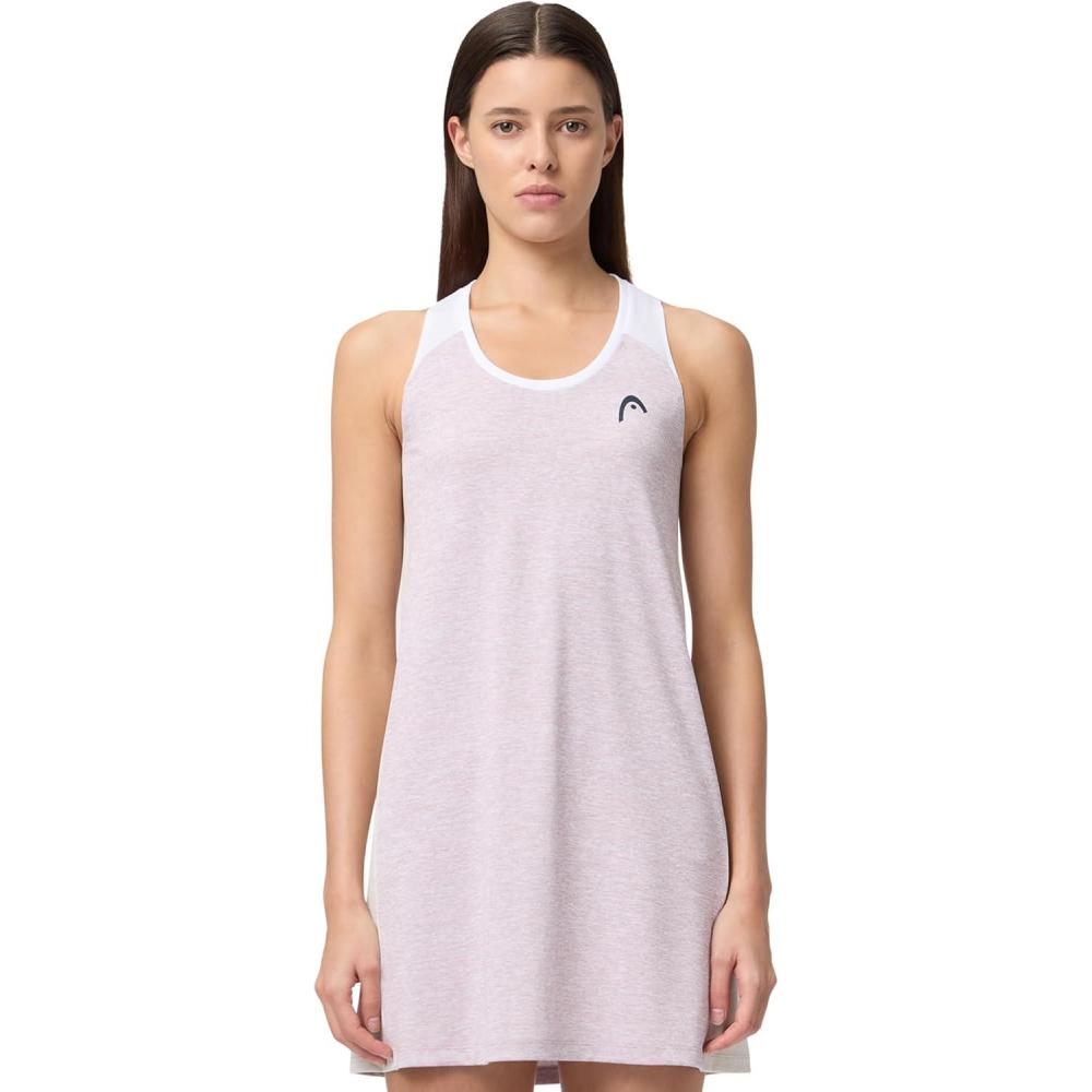 imageHEAD Womens Play Tech Dress Moisture Wicking Performance Tennis Dress with Builtin ShortsDusty Lilac