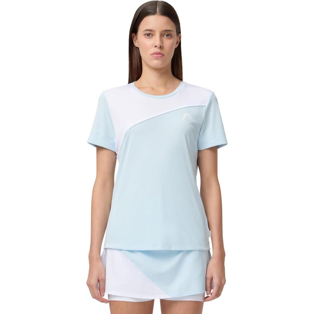 imageHEAD Womens TieBreak TShirt WomenLight Blue White