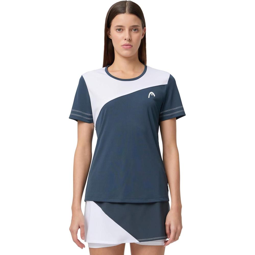 imageHEAD Womens TieBreak TShirt WomenNavy White