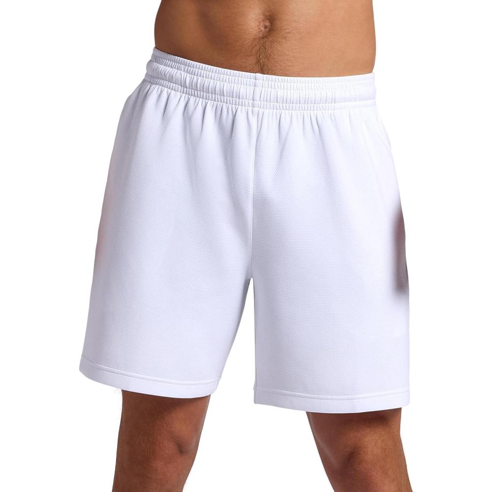 imageHead Mens Deuce Short Standard Fit 7 Inseam Breathable Mesh FabricStark White