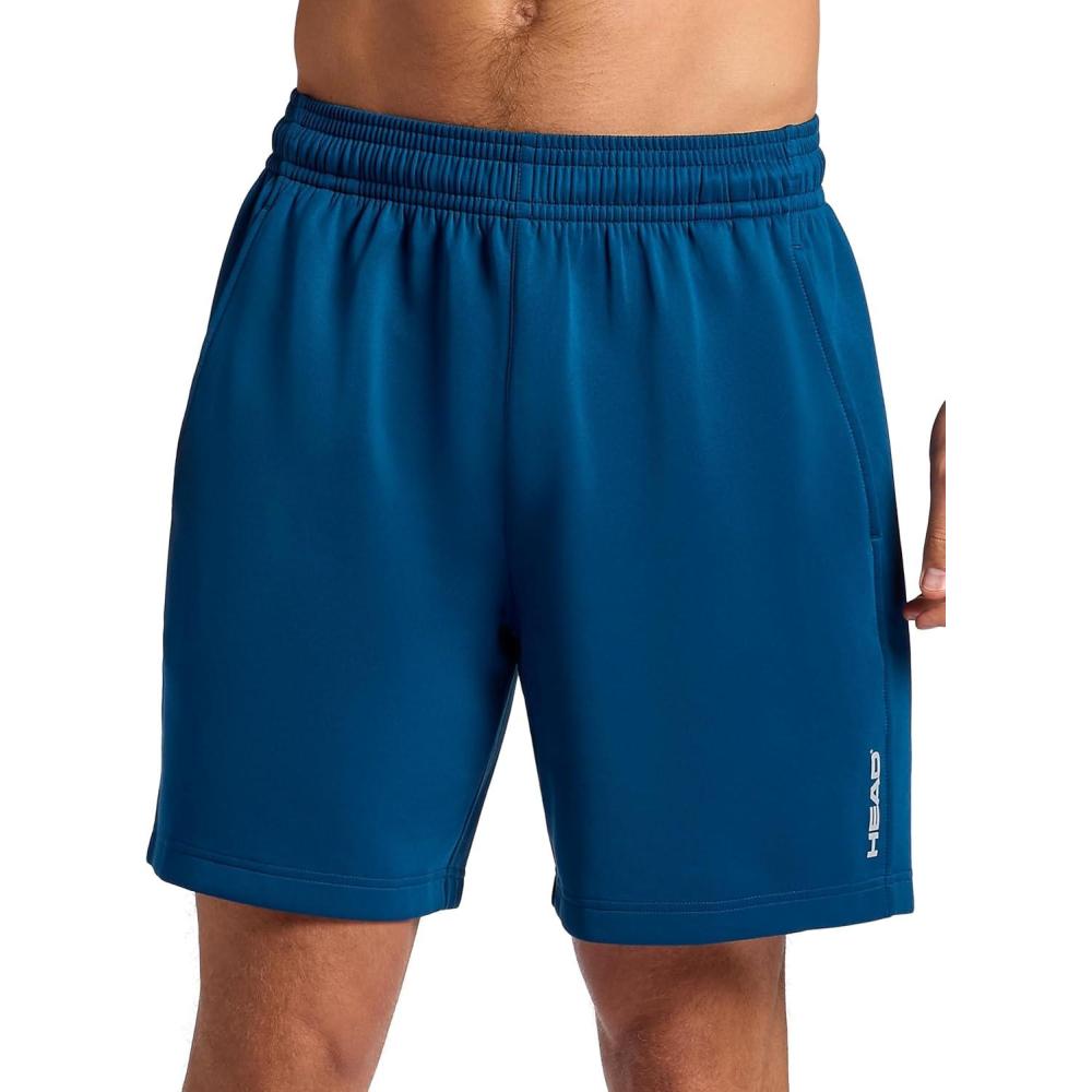 imageHead Mens Elevate Essence Short Standard Fit 7 Inseam Stretch Midweight Micro Pique Scuba MaterialPoseidon