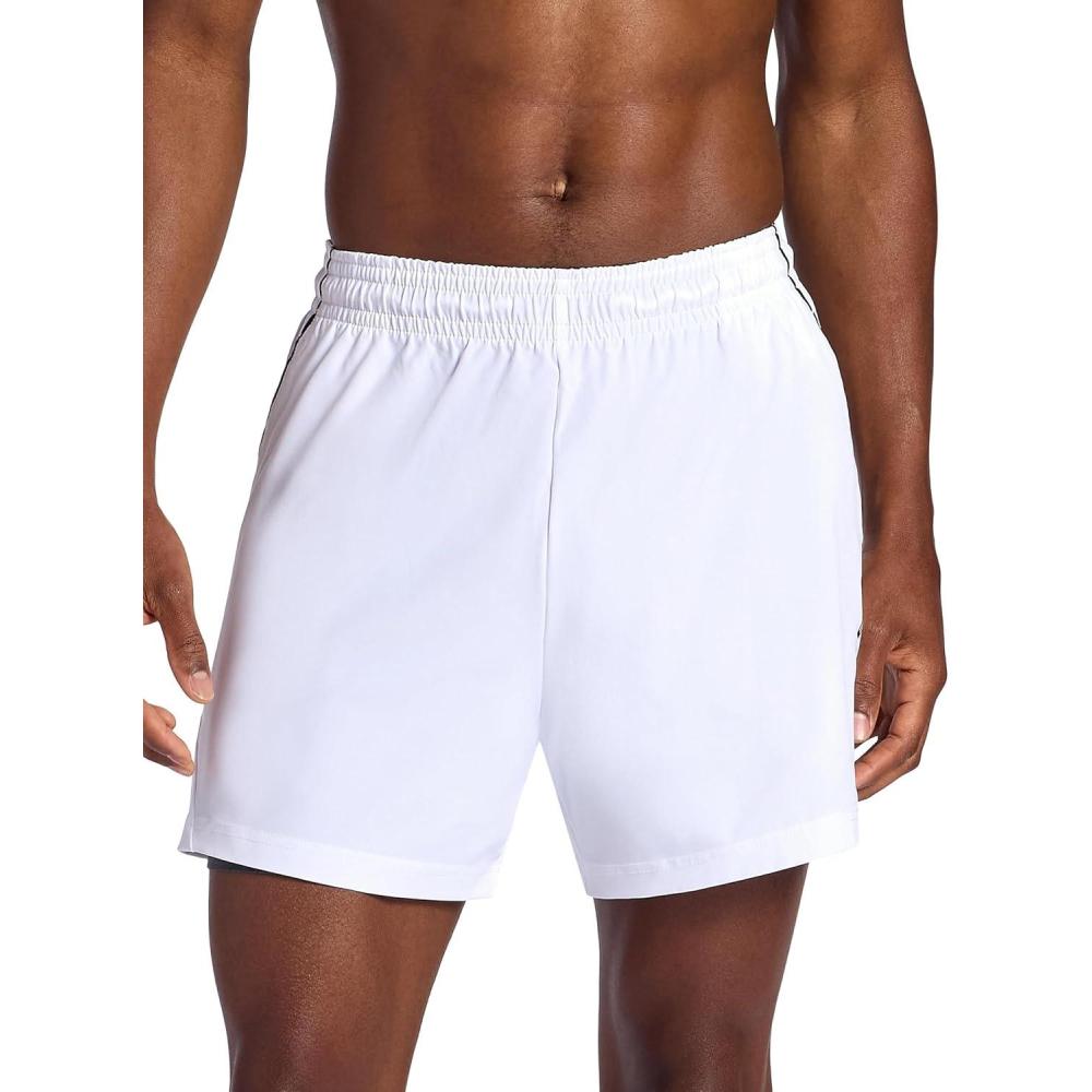 imageHead Mens Endurance Short Standard Fit 5 Inseam Lightweight Stretch MoistureWicking MaterialStark White