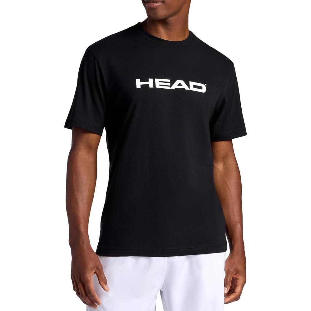 imageHead Mens Graphic Crewneck TShirt Standard Fit Soft CottonPolyester Jersey MaterialBlack