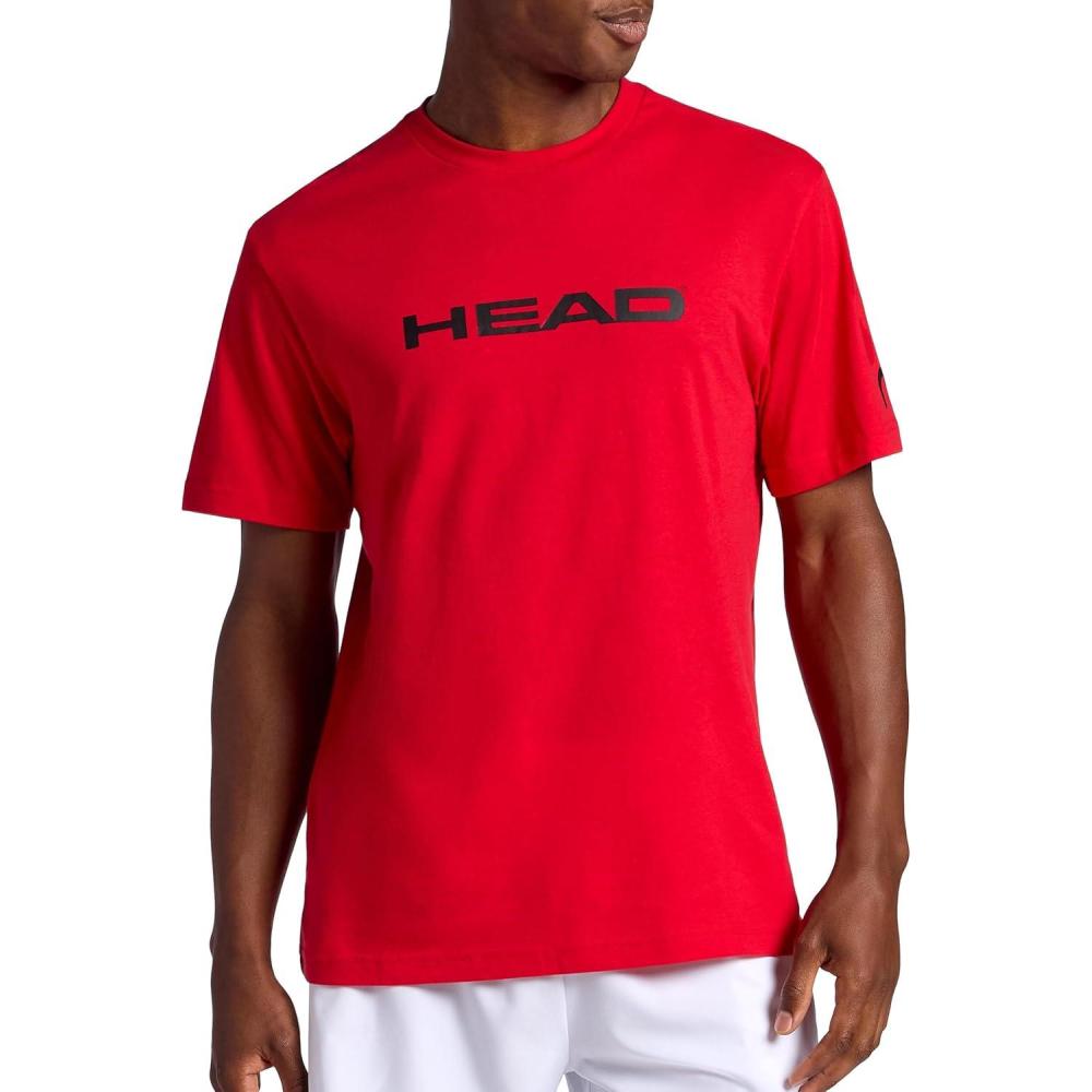 imageHead Mens Graphic Crewneck TShirt Standard Fit Soft CottonPolyester Jersey MaterialTrue Red